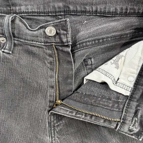 Levis 514 Straight Fit Jeans Men's Size W29 L30 Black Denim Stretch Cotton - Picture 3 of 16